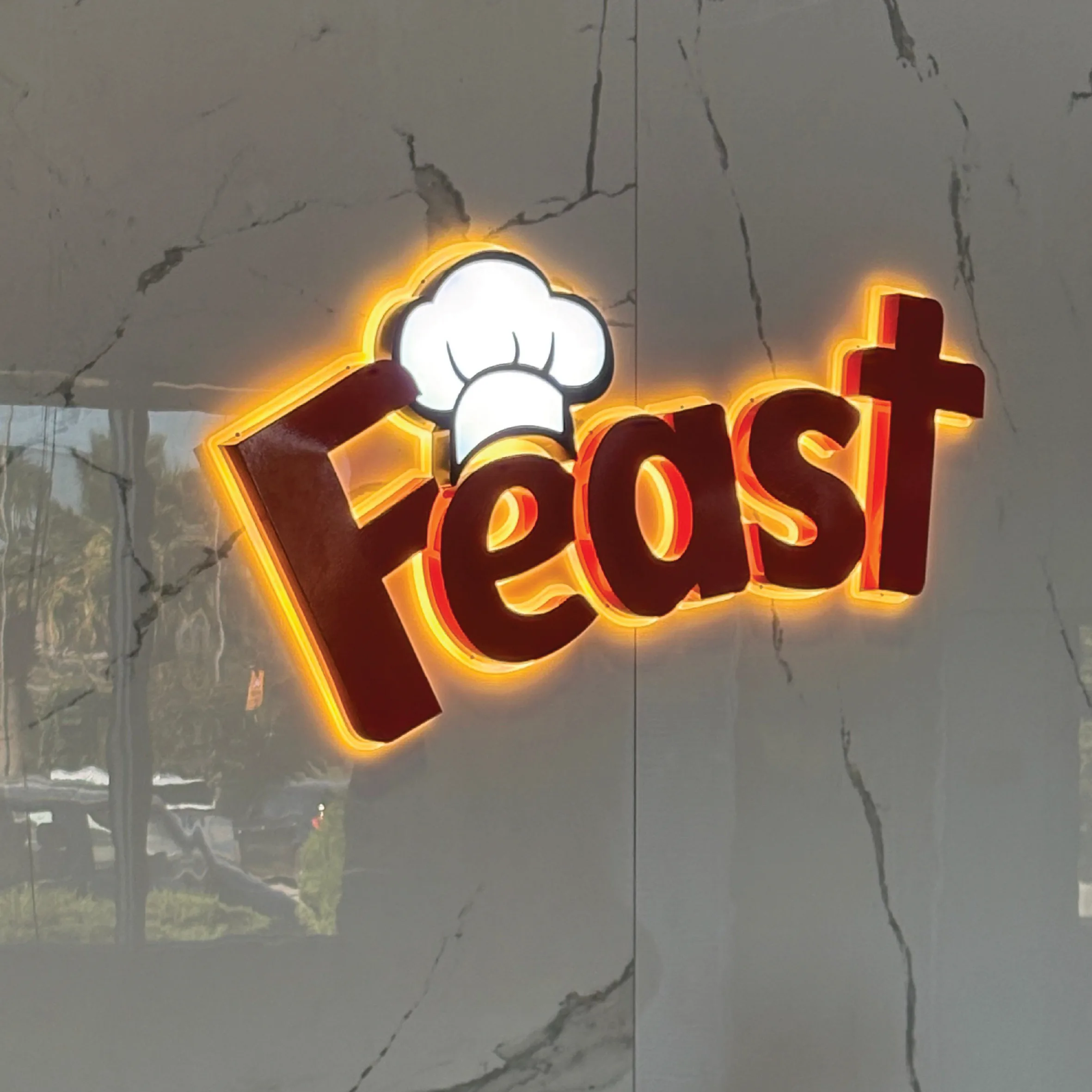 Feast — Kabartma Krom Harf